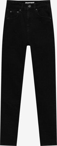 Pull&Bear Skinny Jeans i svart: framsida