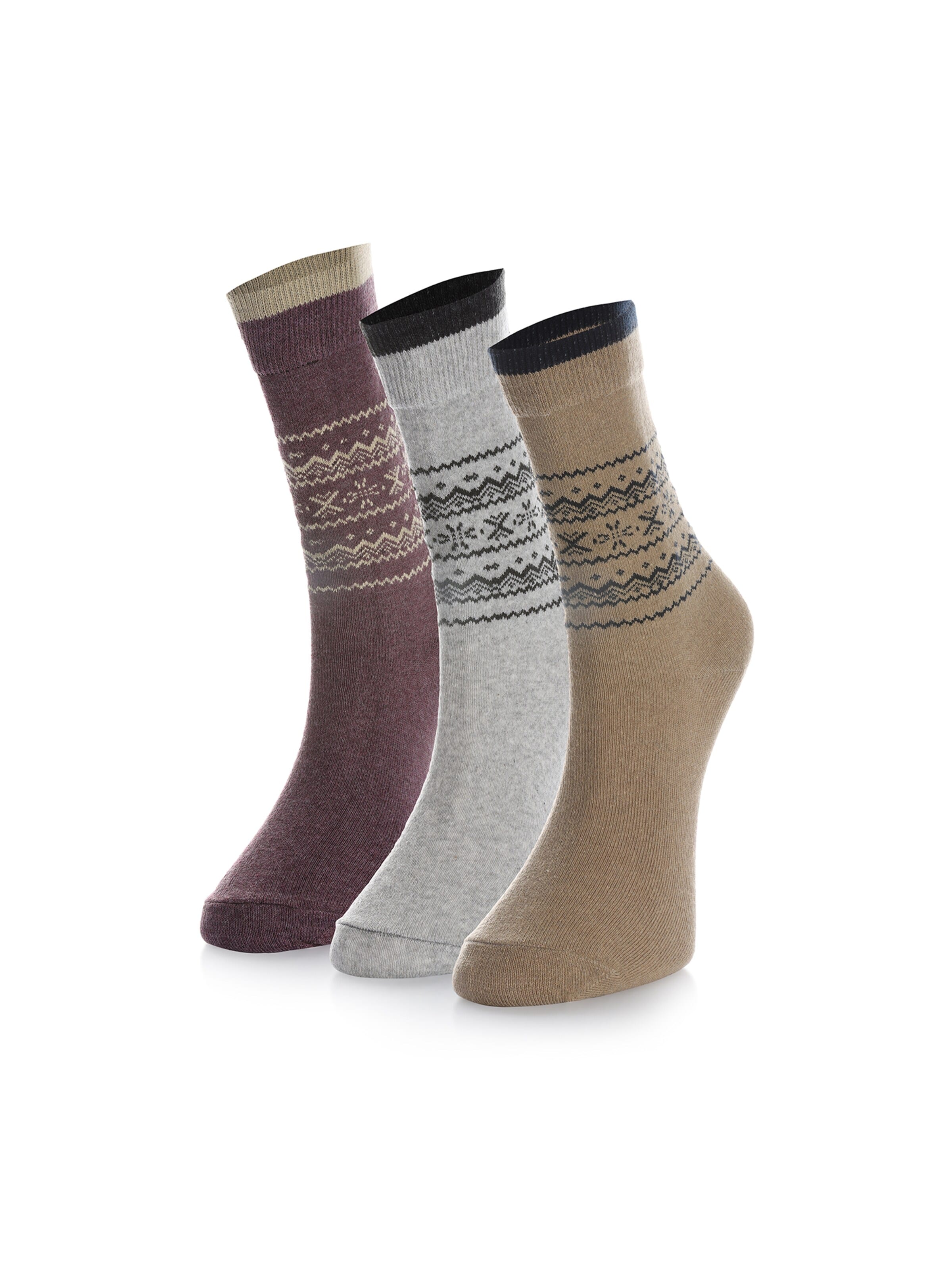 Crea Socks Sukat 'Outdoor Winter' värissä monivärinen: etupuoli