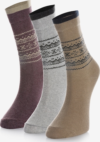 Crea Socks Sukat 'Outdoor Winter' värissä monivärinen: etupuoli