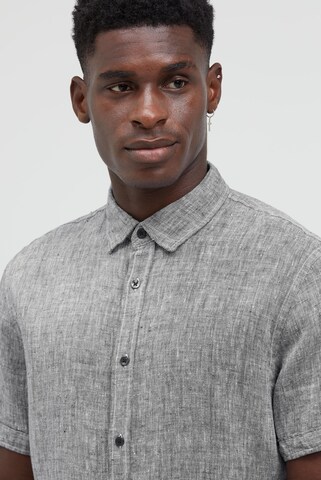 CAMP DAVID Slim fit Button Up Shirt in Grey