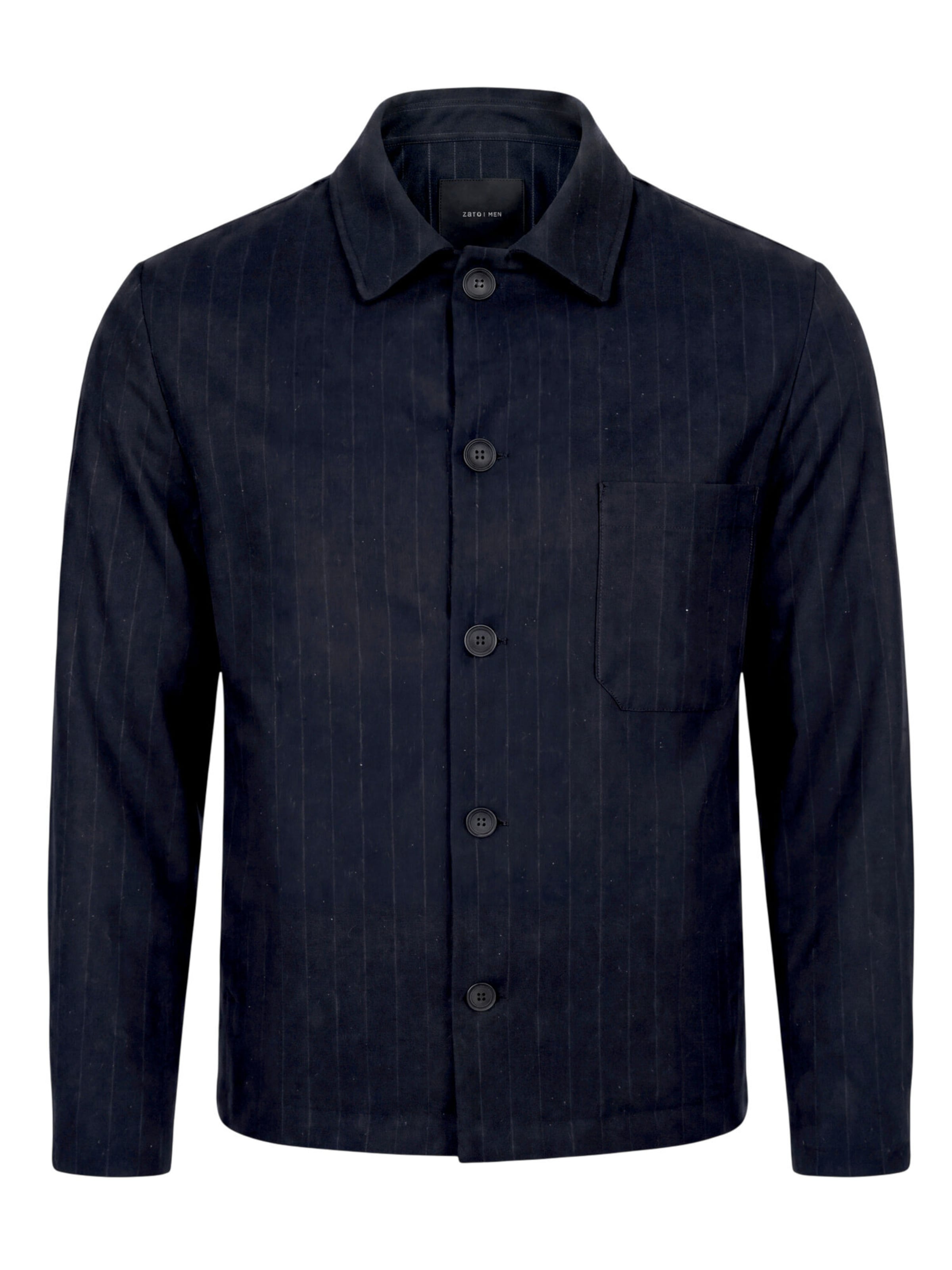 zero Regular Fit Hemd in Blau: Vorderseite
