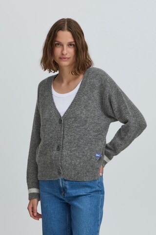 Ball Knit Cardigan 'ABIGAIL' in Grey: front