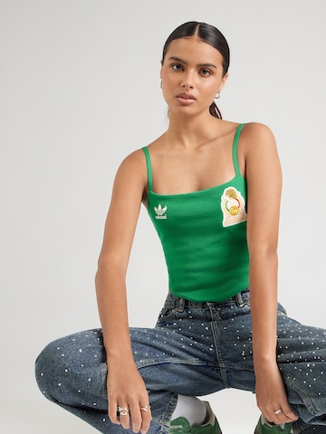 ADIDAS ORIGINALS Топ 'MEXICO' в зелено: отпред