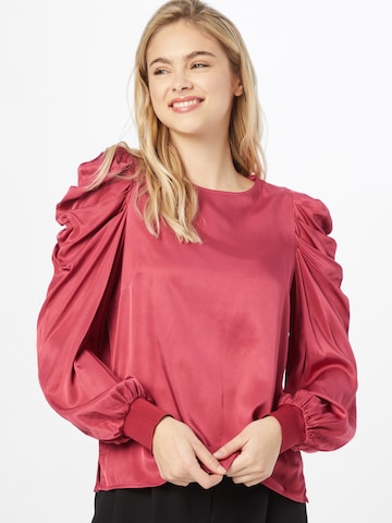 Claire Blouse 'Roze' in Red: front
