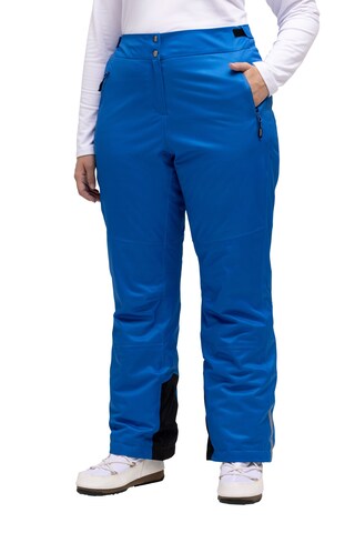 Regular Pantalon fonctionnel Ulla Popken en bleu : devant
