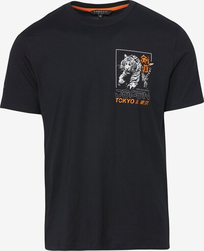 KOROSHI Μπλουζάκι σε πορτοκαλί / μαύρο / λευκό, Άποψη προϊόντος