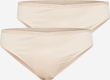 Calvin Klein Underwear - Tanga en beige: frente