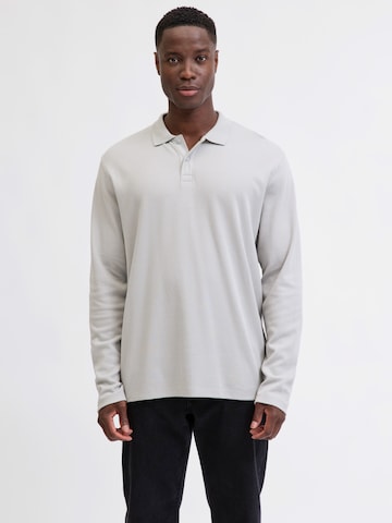 JJ Rebel Poloshirt 'JREBGRID' in Grau: Vorderseite
