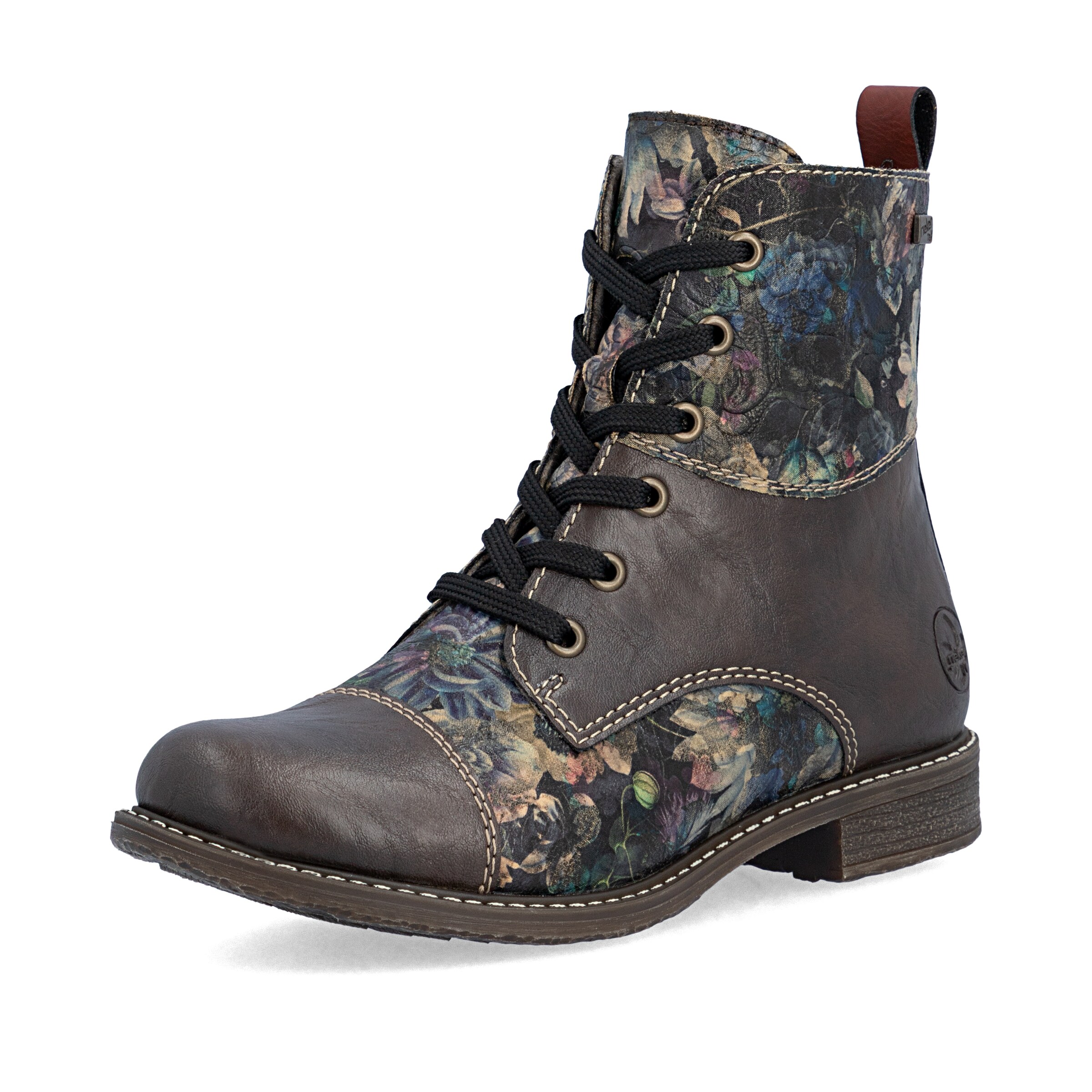 Bottines à lacets ' 74800 ' Rieker en marron : devant
