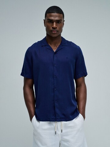 Salsa Jeans Regular fit Button Up Shirt in Blue: front
