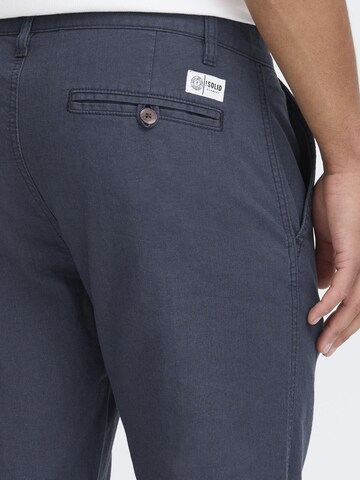 !Solid Regular Trousers 'Loran' in Blue
