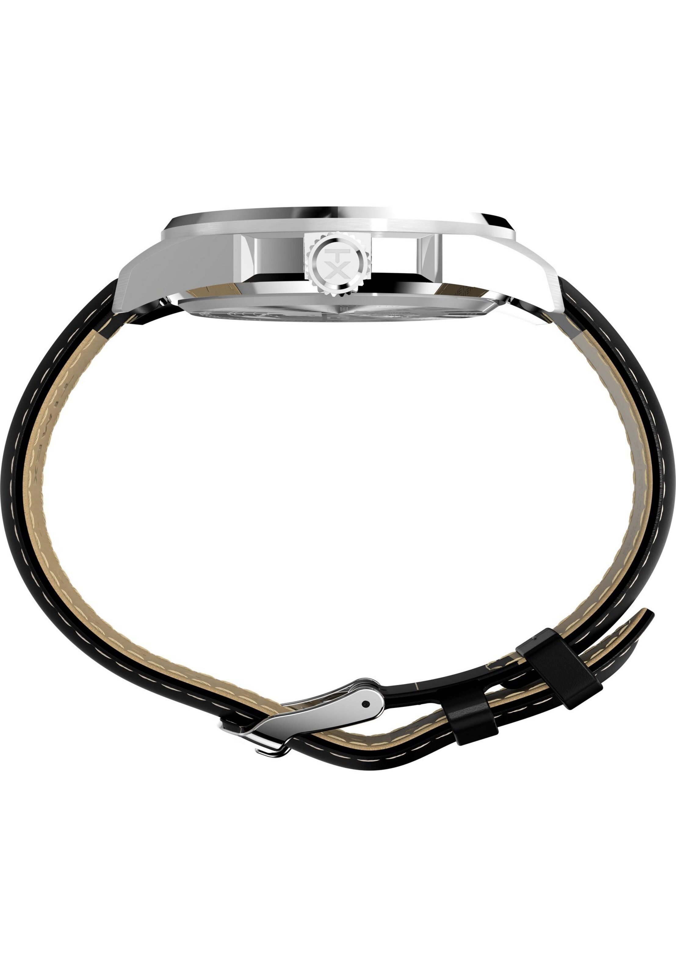 TIMEX Analoog horloge 'Essex' in Zwart