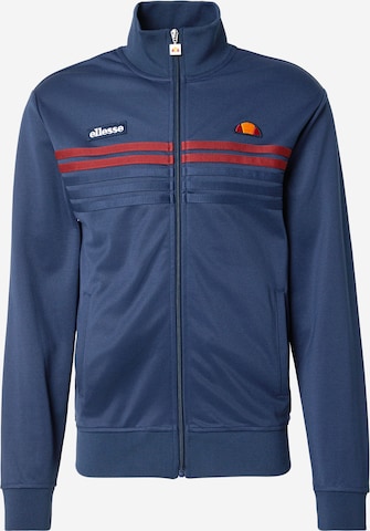 ELLESSE Zip-Up Hoodie 'Vicenza' in Blue: front