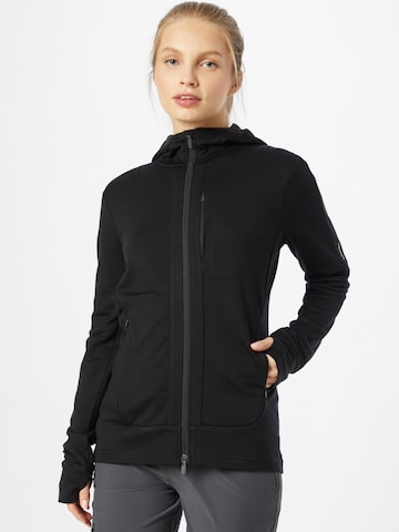 ICEBREAKER Athletic Sweatshirt 'Quantum III' in Black: front