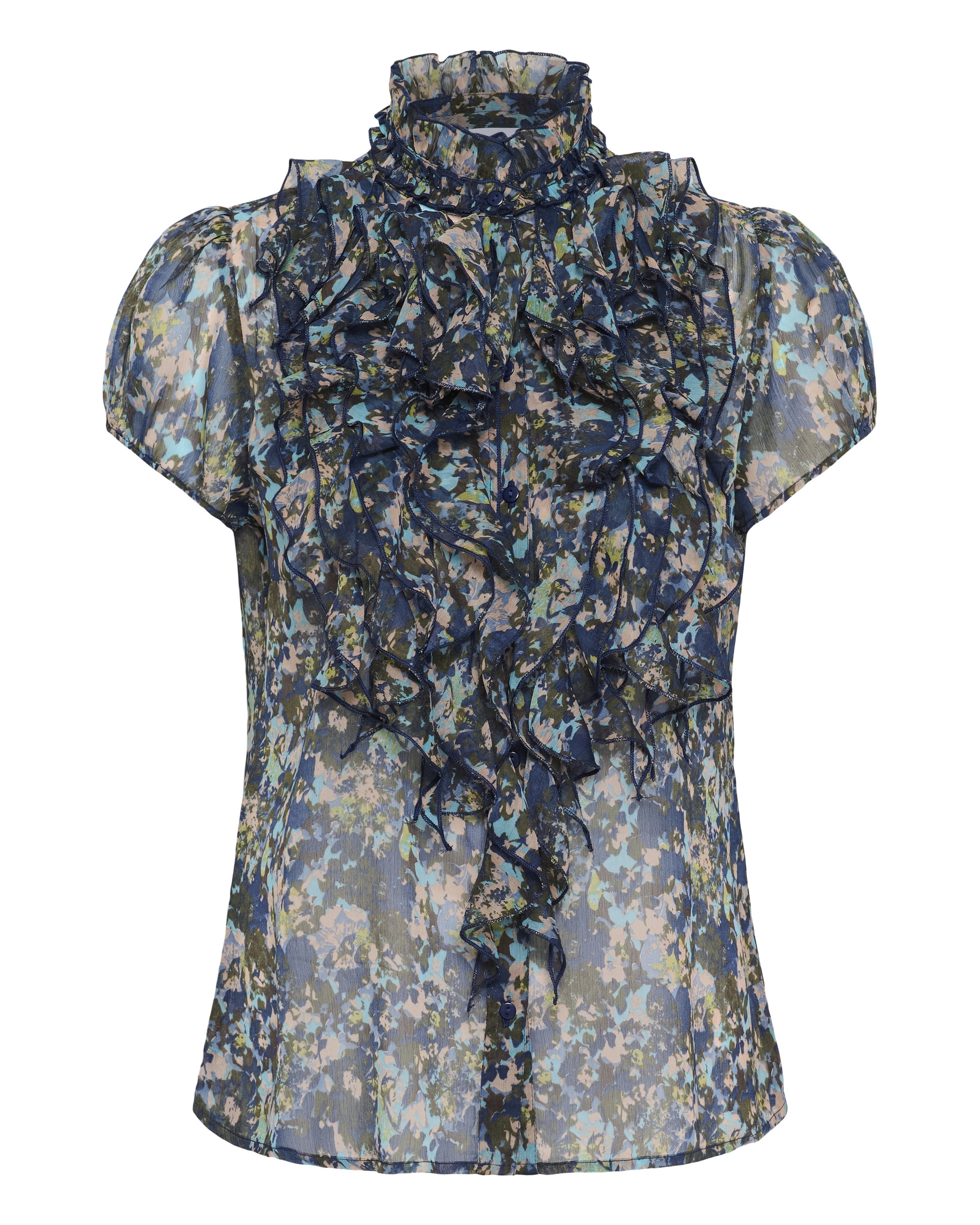 SAINT TROPEZ Blouse in Green: front