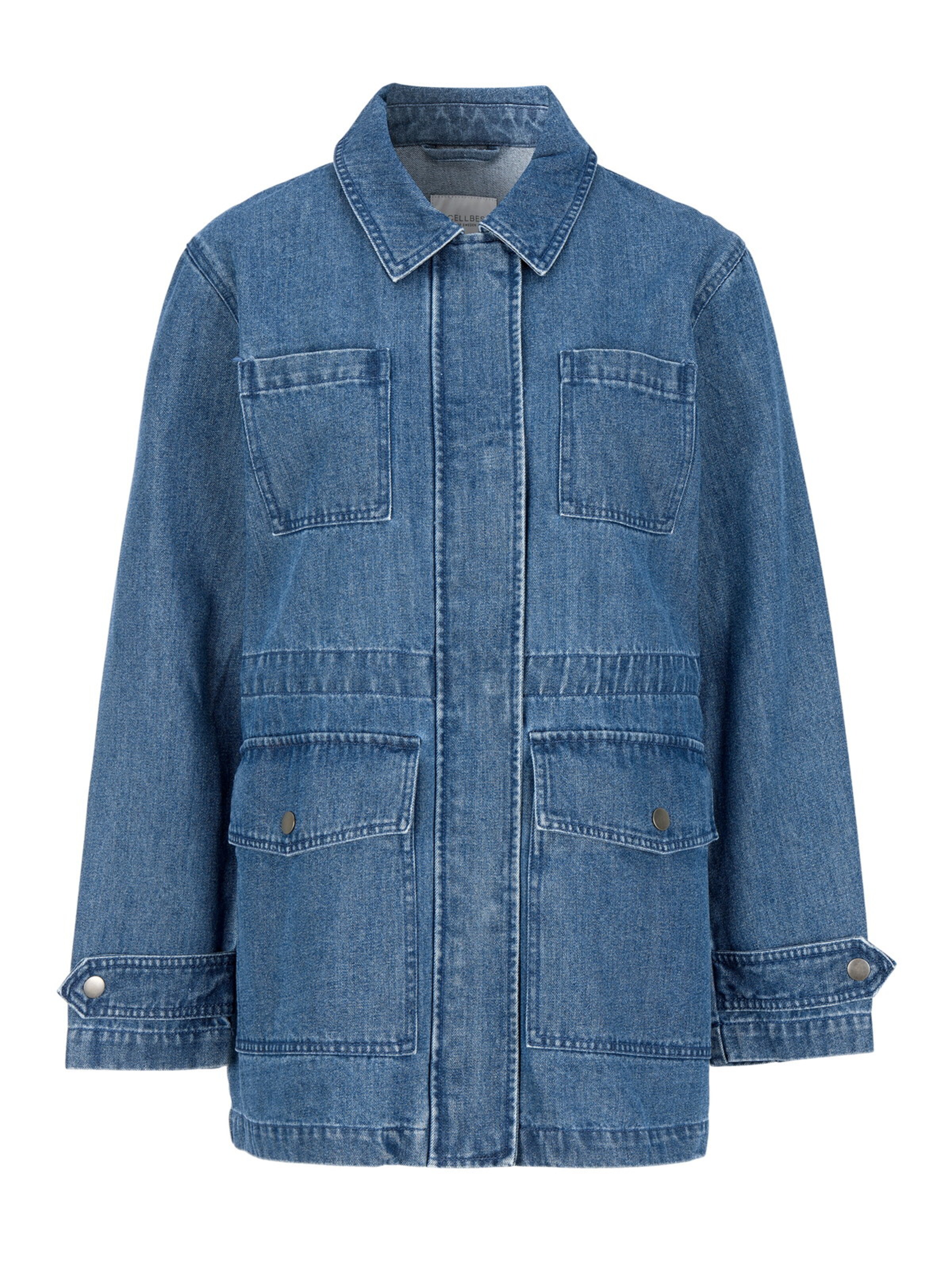 Cellbes of Sweden Tussenparka in Blauw: voorkant