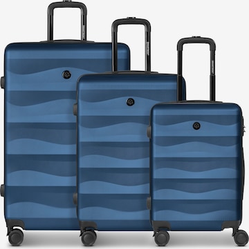 Ensemble de bagages Smartbox en bleu : devant