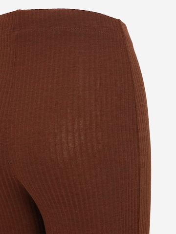 Pieces Tall Flared Pants 'Ribbi' in Brown