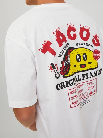 JACK & JONES T-Shirt 'Taco' in Weiß