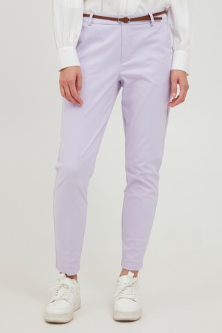 Slimfit Pantaloni chino 'Days' di b.young in lilla: frontale