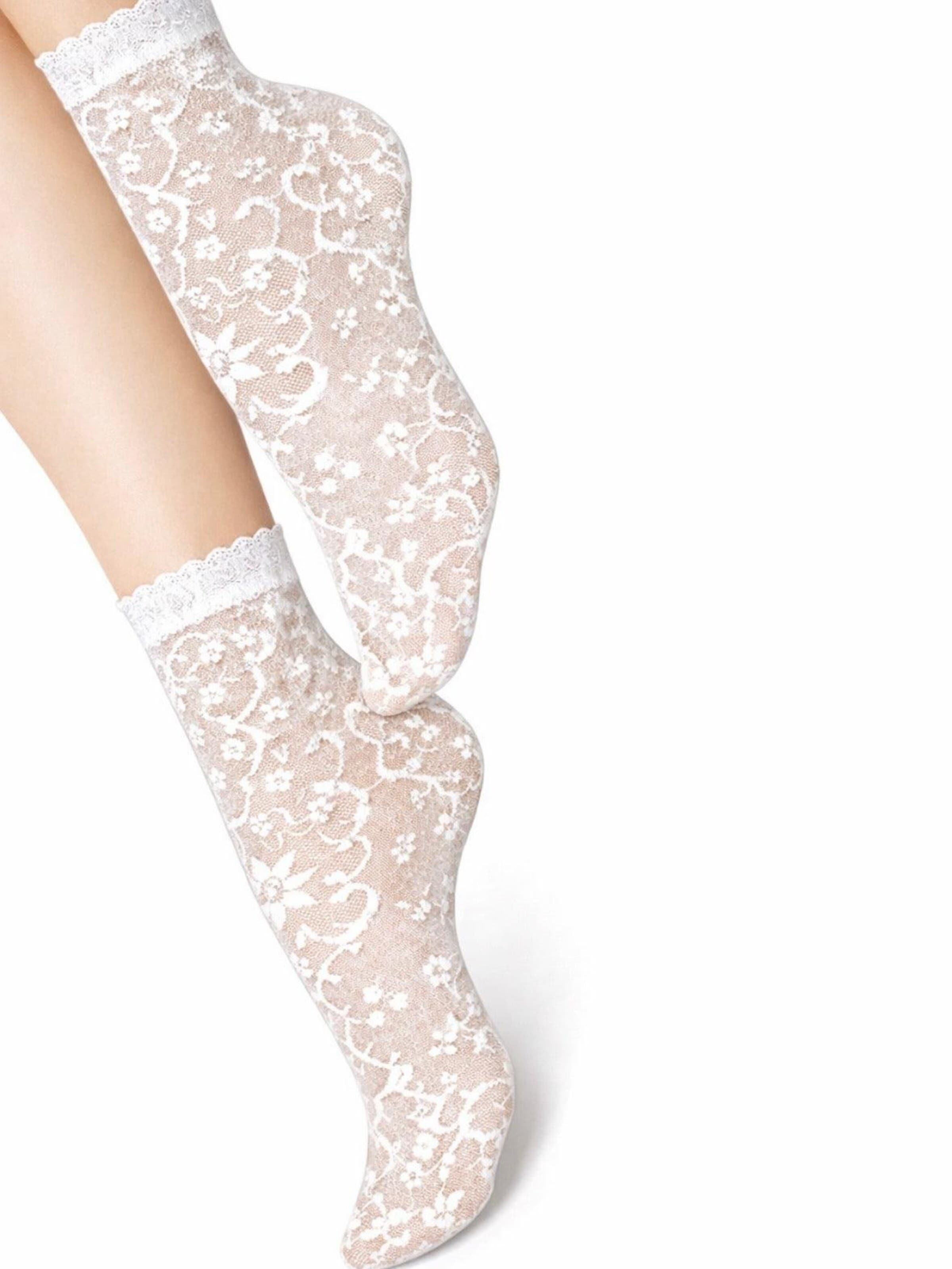 Lycille Fine Stockings in White