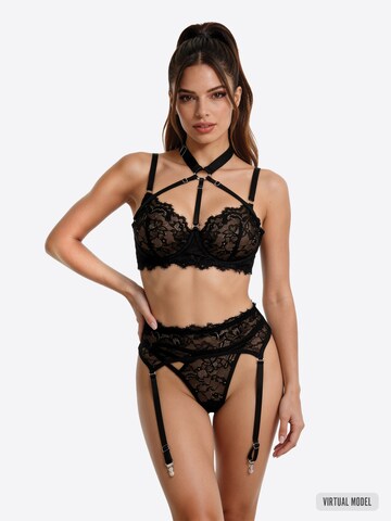 SpaLeXLine Balconette Underwear Sets 'SX1001' in Black