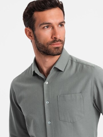 Ombre Regular fit Button Up Shirt 'OM-SHCS-0148' in Grey