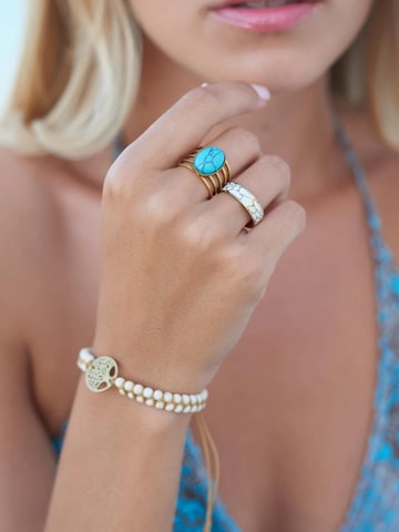 Chic by Lirette Ring 'Ring Craquelé' in White