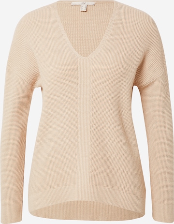 ESPRIT - Jersey en beige: frente