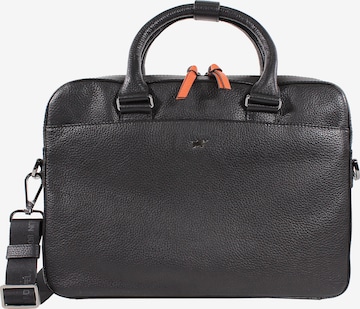 Braun Büffel Document Bag 'NOVARA' in Black: front