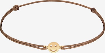 ELLI Armband 'Smiling Face' in Braun: predná strana