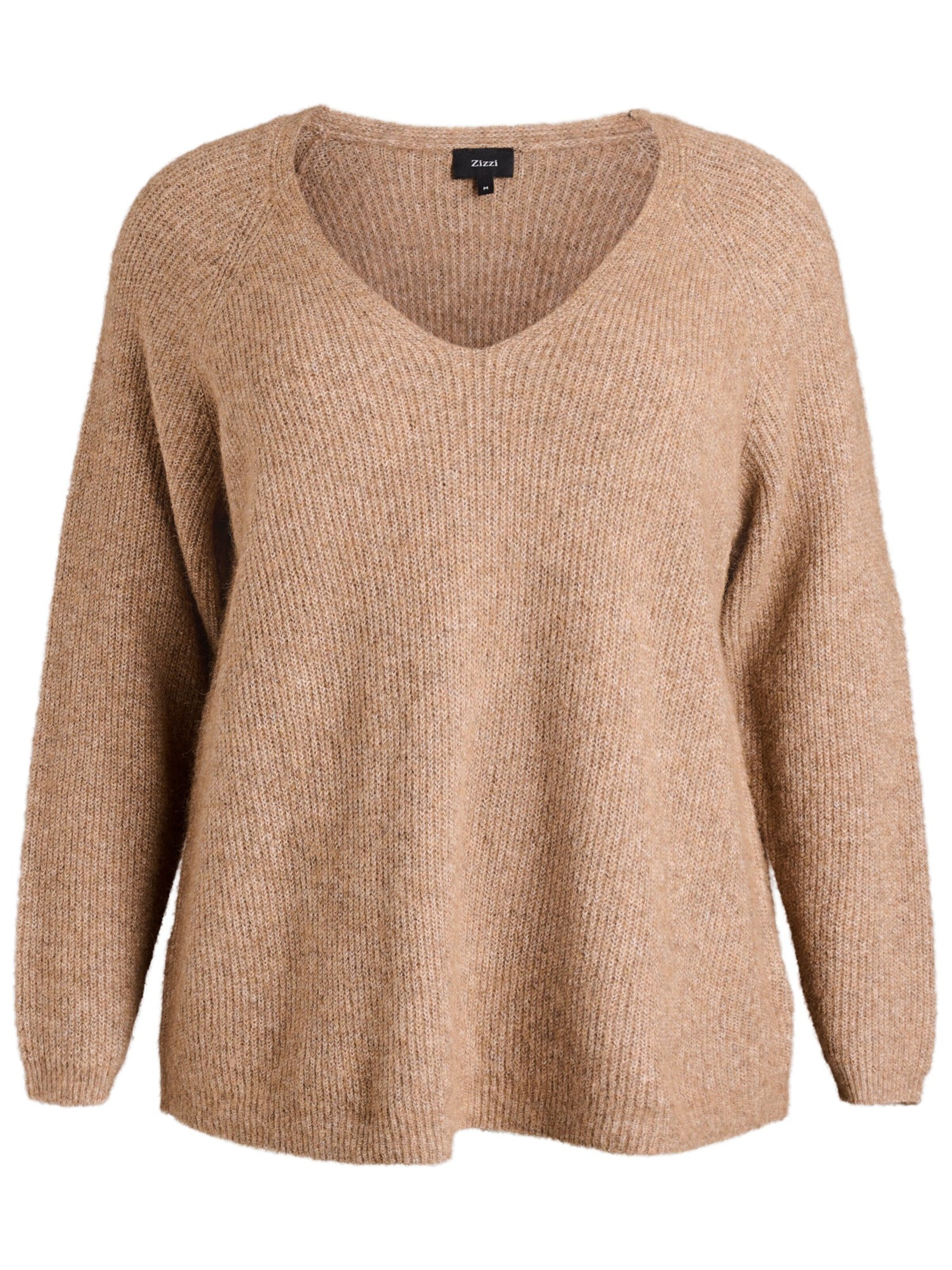 Zizzi Πουλόβερ 'CAVILMA' σε καφέ: μπροστά