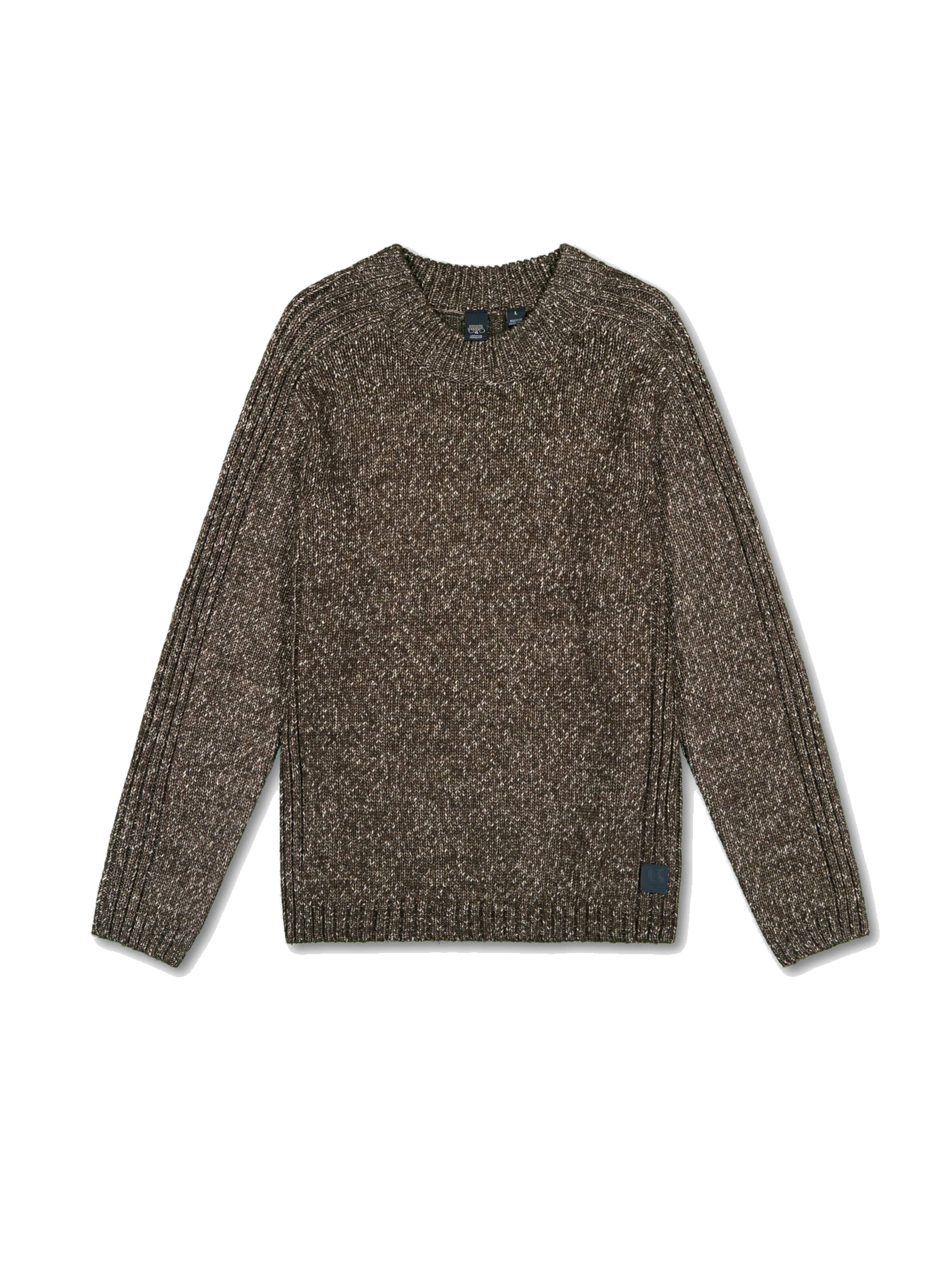 Le Temps Des Cerises Pull-over 'TINO' en S en marron, Vue avec produit