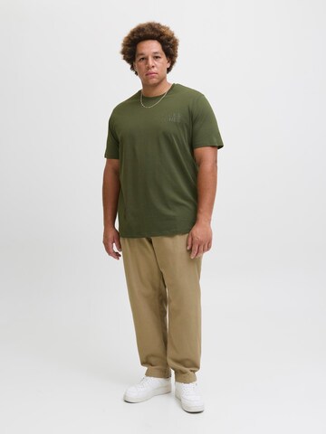 T-Shirt 'JJECorp' Jack & Jones Plus en vert