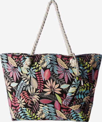 DonDon Beach Bag 'DonDon Strandtasche mit Reißverschluss Shopper Beach bag Badetasche - Paisley' in Mixed colors: front