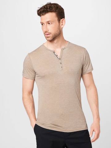 T-Shirt 'Dieter' Key Largo en beige : devant