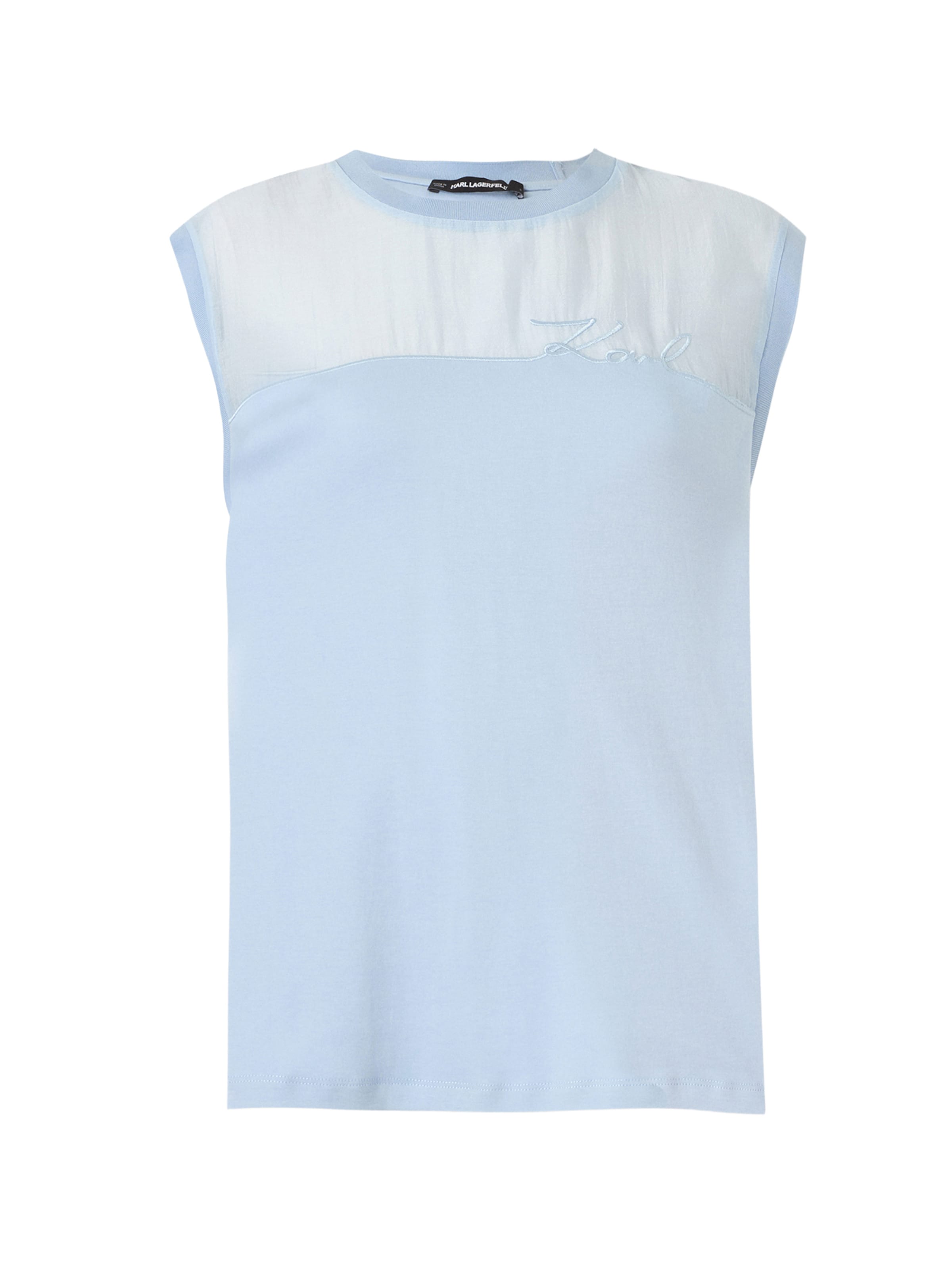 T-shirt Karl Lagerfeld en bleu : devant