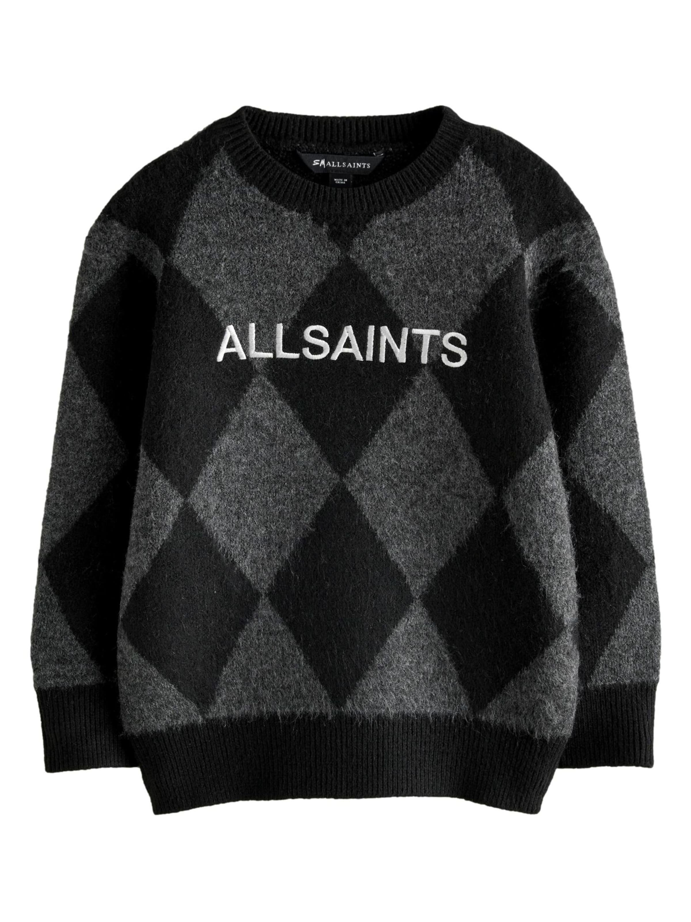 smALLSAINTS Trui 'Joker' in 110 in de kleur Grijs / Zwart / Wit, Productweergave