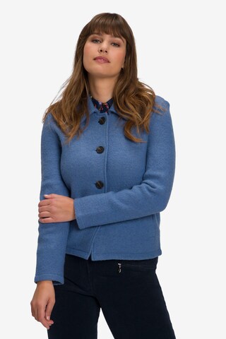 Ulla Popken Between-Season Jacket in Blue: front