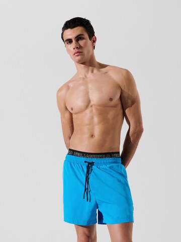 Pantaloncini da bagno 'Ikon' di Karl Lagerfeld in blu: frontale