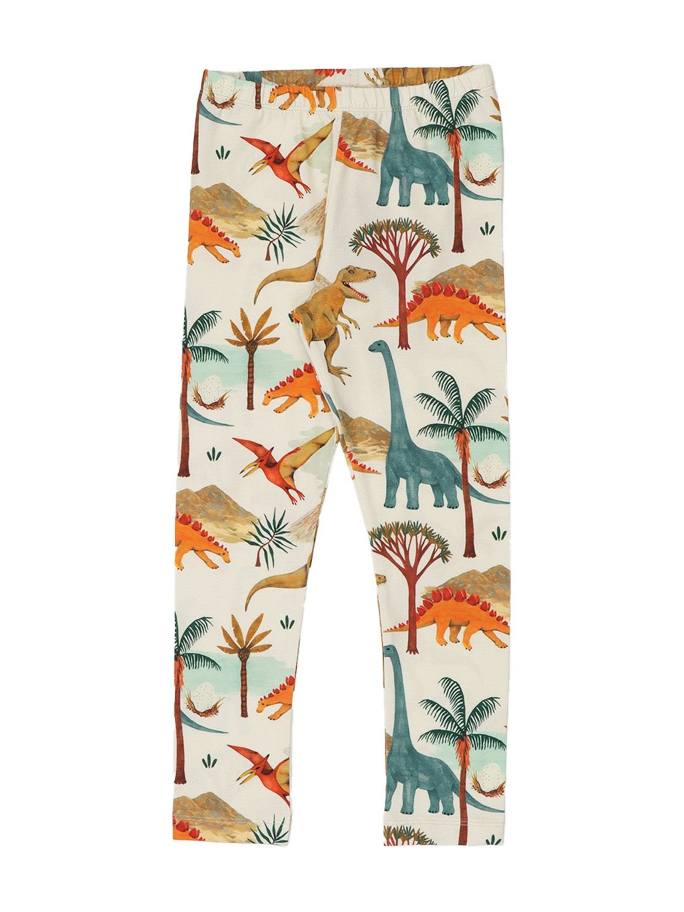 Walkiddy Skinny Leggings 'Walkiddy - Dinasaur World Leggings'‌‌‌‌ in Grün: Vorderseite
