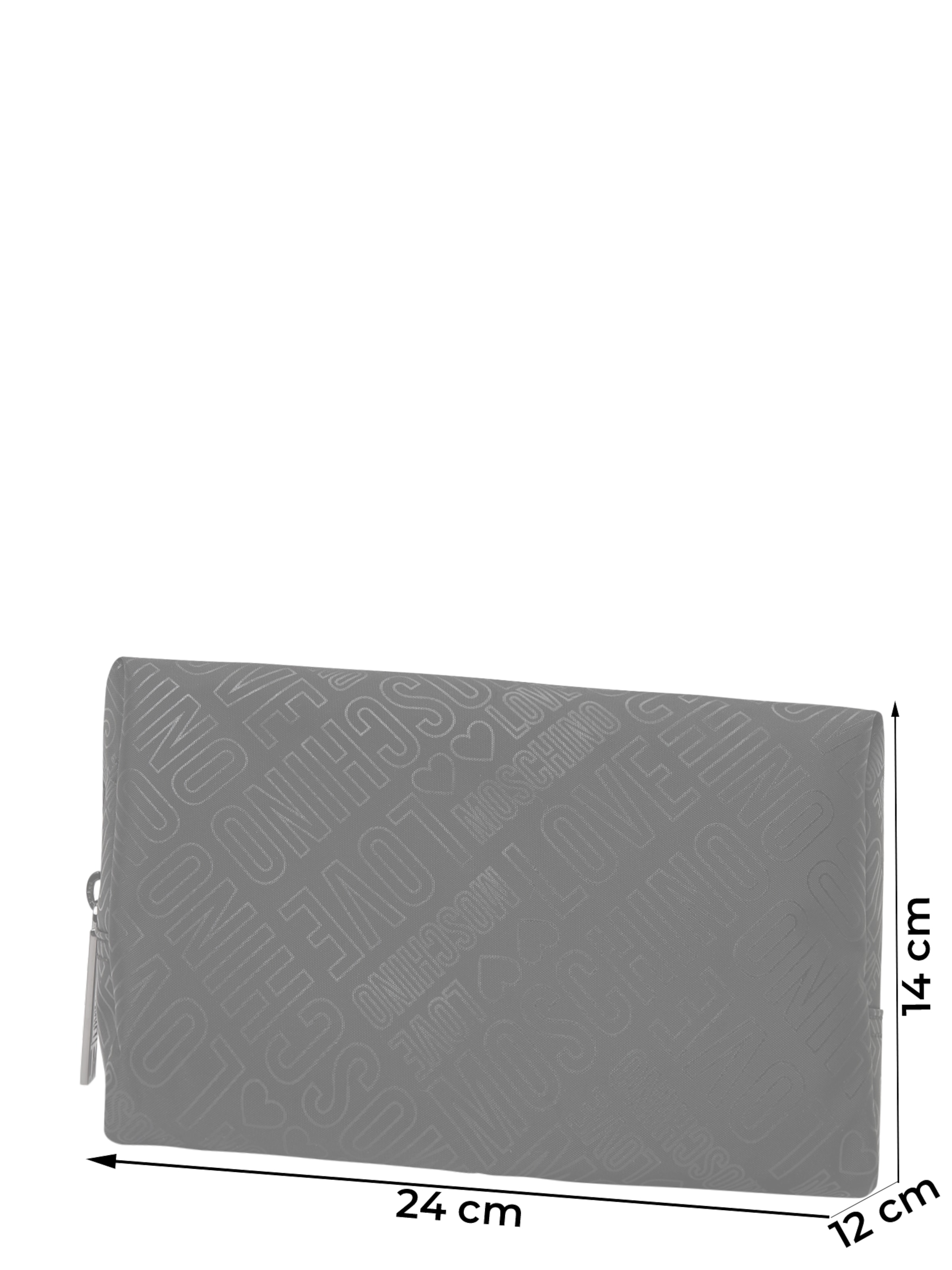 Love Moschino Trousses de toilette en gris / noir, Vue avec produit