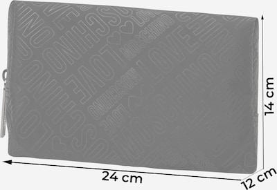 Tualeto reikmenų / kosmetikos krepšys iš Love Moschino, spalva – pilka / juoda, Prekių apžvalga