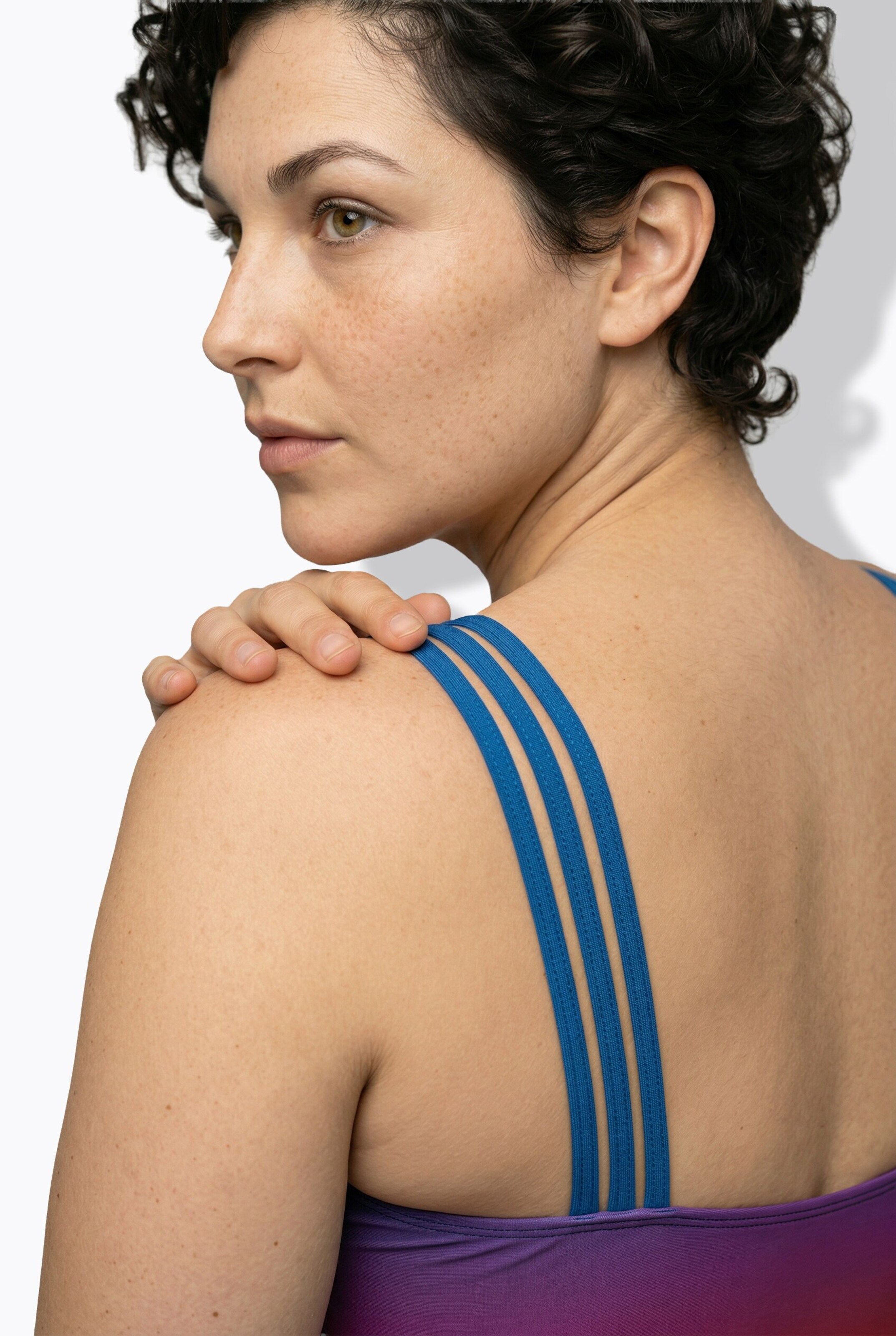 Ulla Popken T-Shirt Badeanzug in Mischfarben