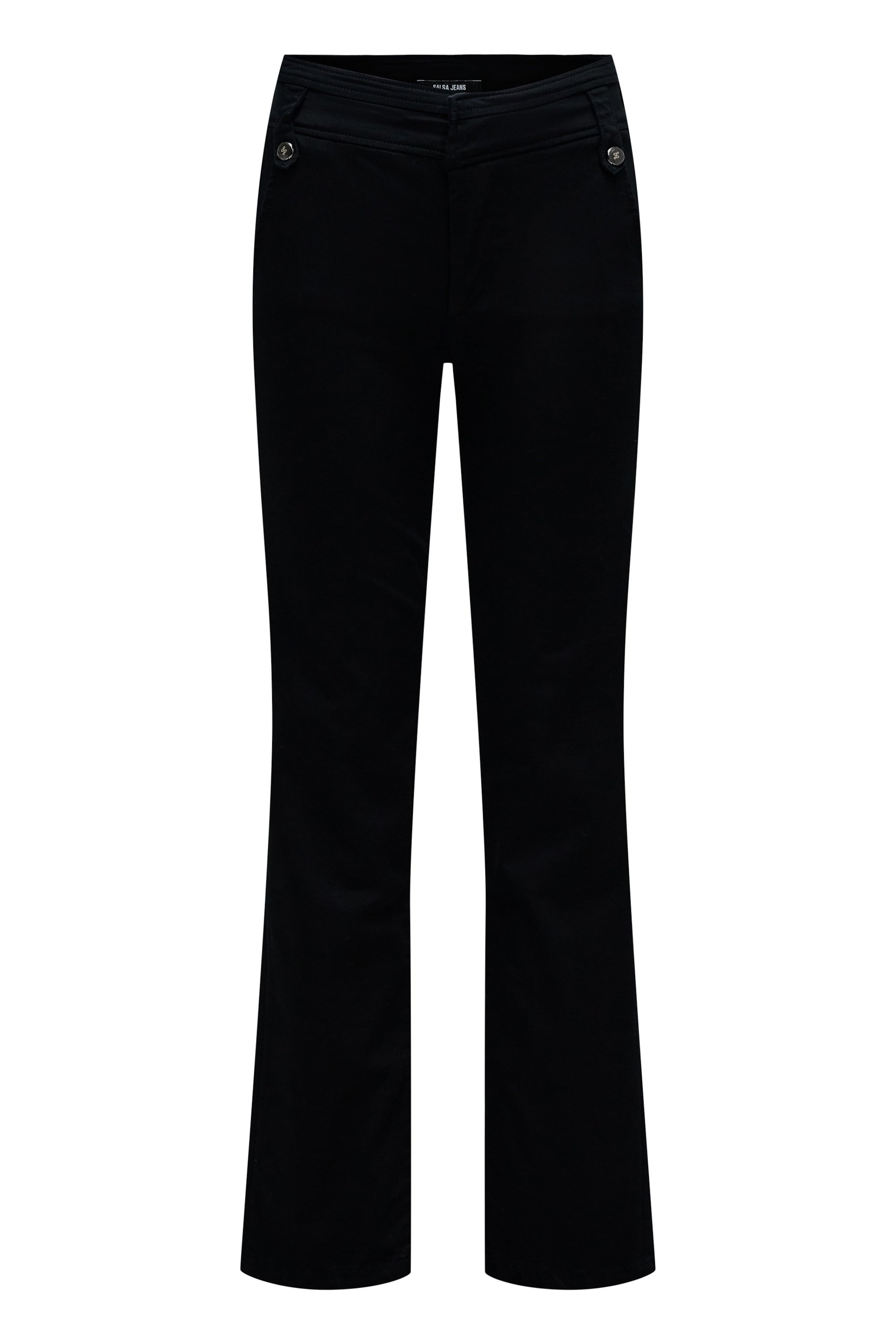 Salsa Jeans Regular Broek in Zwart: voorkant