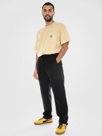 Baggy Pantaloni 'Sinus Loose 0007 Cot Lin Pant Noos Black' di Only & Sons in nero
