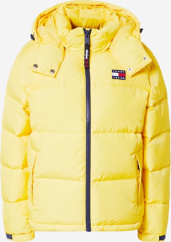 Tommy Jeans Winter Jacket 'Alaska' in Yellow: front