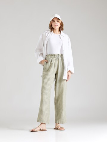 Wide Leg Pantalon 'PRISILLA' VILA en vert