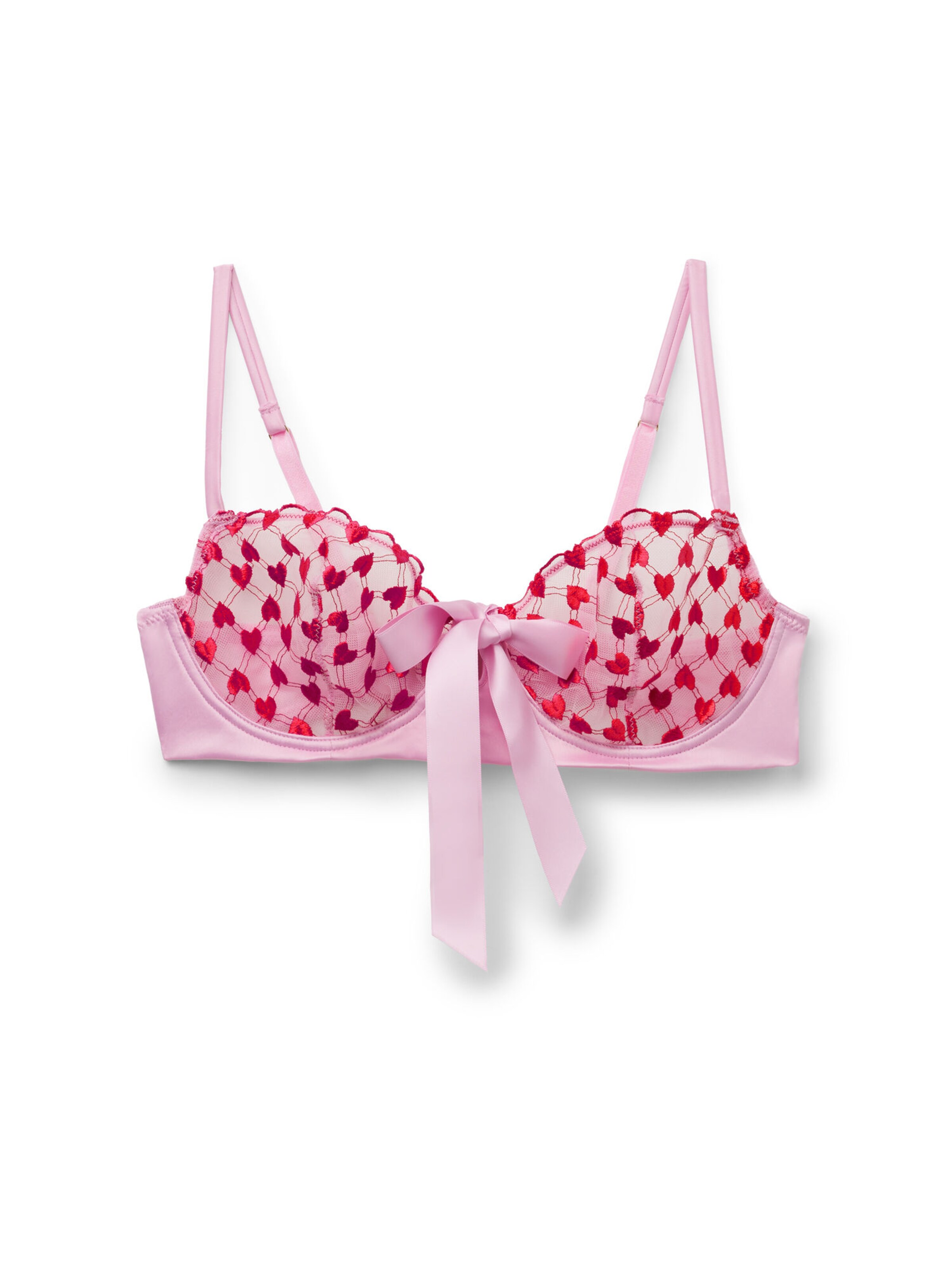 INTIMISSIMI Balconette Bra 'The Love Club' in Pink: front