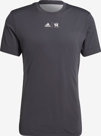 ADIDAS SPORTSWEAR Funktionsshirt 'New York Graphic' in Grau: predná strana